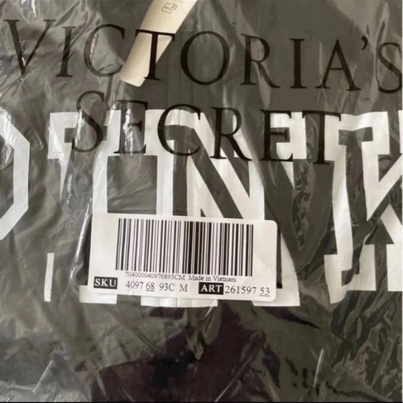 Victoria’s Secret PINK Everyday Lounge Quarter Zip Black Hoodie Pullover, Medium - Picture 4 of 8